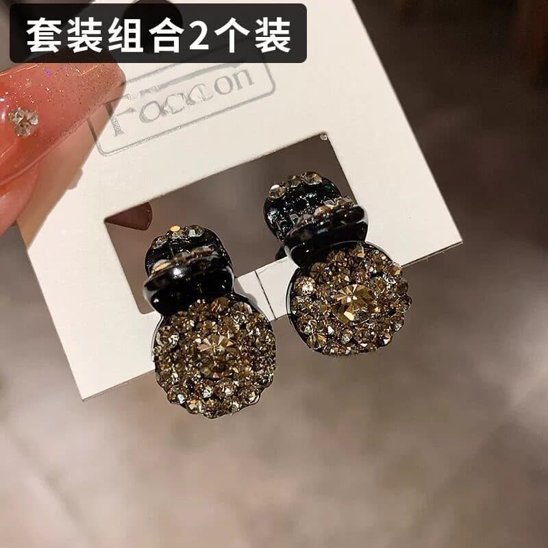 Requintado High-End sentimento 2026 novo estilo Mini pequeno garra clipe feminino diamante testa clipe lateral franja qu