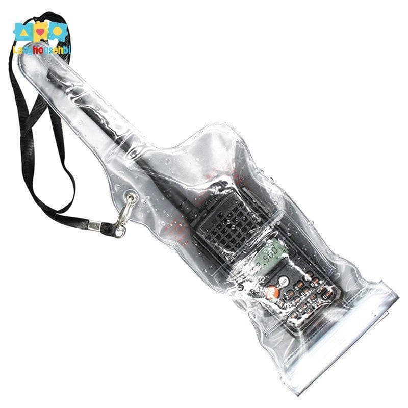 LAHG > Bolsa Portátil À Prova D'água De Chuva Para Walkie Talkie Capa Protetora De Rádios Bidirecionais Nova