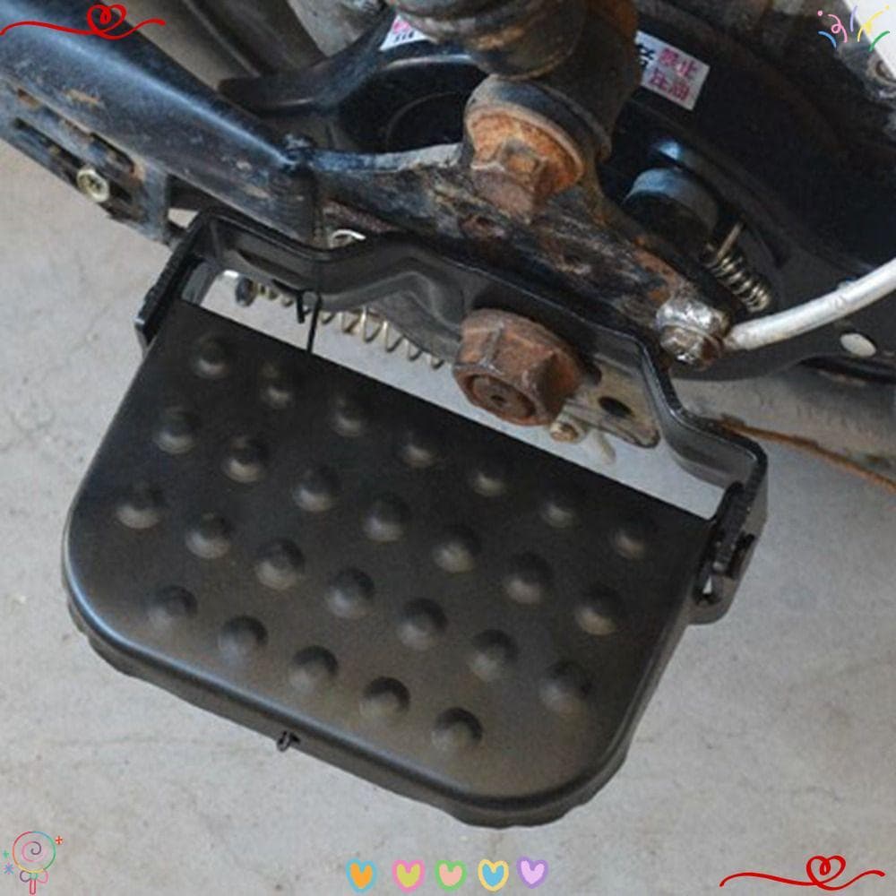 1 Par De Pedais Traseiros De Bicicleta , Preto , 3 Estilos De Pinos De Metal , Peças Elétrica Para Scooter