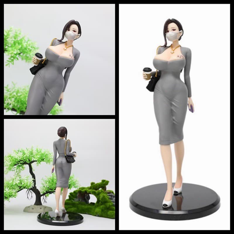 Anime figura atacado influenciador senhorita irmã Dongbeach alto frio Yujie fã Mei menina chassi boneca ornamentos