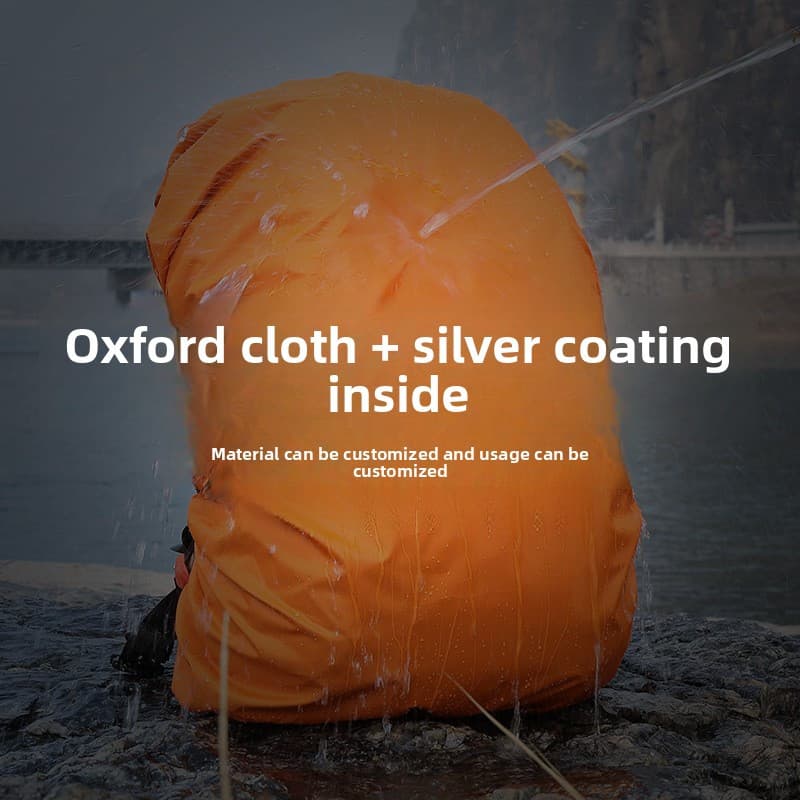 Fornecimento exclusivo transfronteiriço 210D Oxford pano reflexivo capa de chuva montanhismo mochila capa de chuva cicli