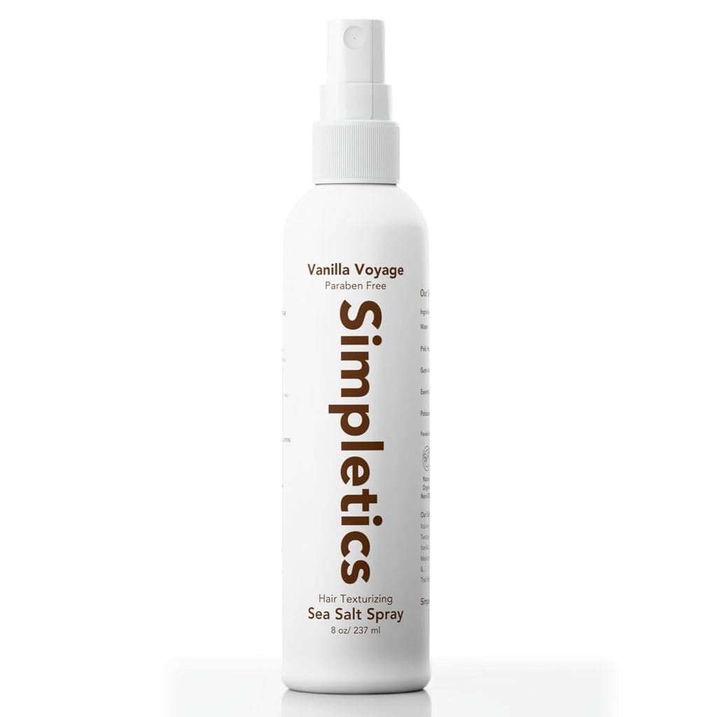Spray Capilar de Sal do Himalaia Simpletics (Aroma de Baunilha), uma fórmula natural com 50% de ingredientes naturais, c