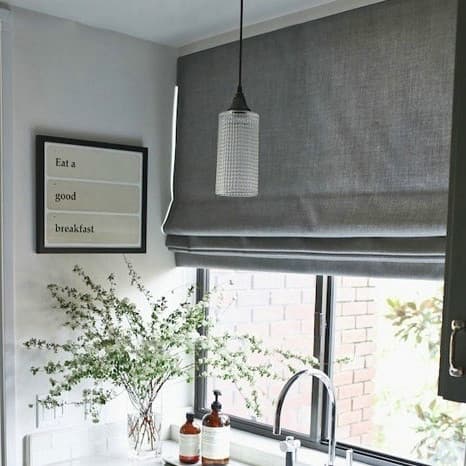 País americano estilo nórdico moderno Chenille cinza sombreamento pára-sol levantamento cortina romana cortina dobrável
