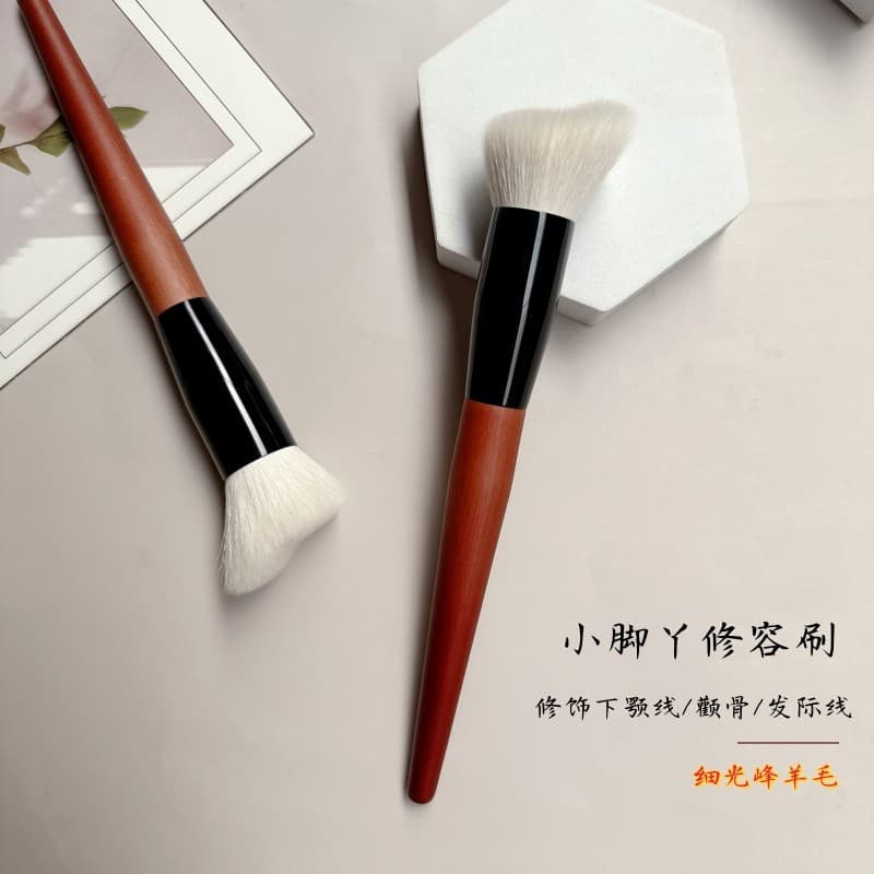 Cangzhou luz fina frente lã Super macio V rosto ferramenta útil pequeno pé contorno escova lateral rosto inclinação rost