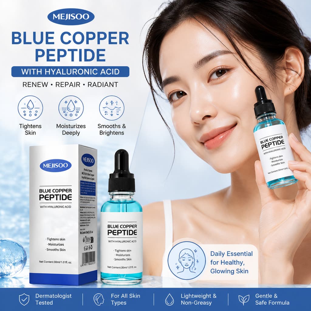 30ml PDRN Blue Copper Peptide Serum-Firmador E Aperto , Hidratante Suavizante , Hidratação Facial Diária [BEISIBEST]