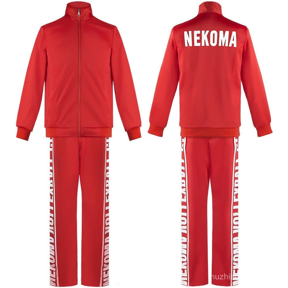 Cosplay Haikyuu Uniforme de Vôlei da Escola Nekoma Herbo Traje de Anime