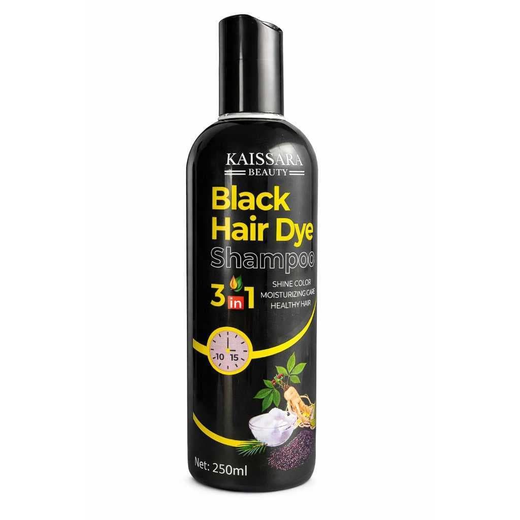 Shampoo de tintura de cabelo 3 em 1- 250ML COR  PRETO
