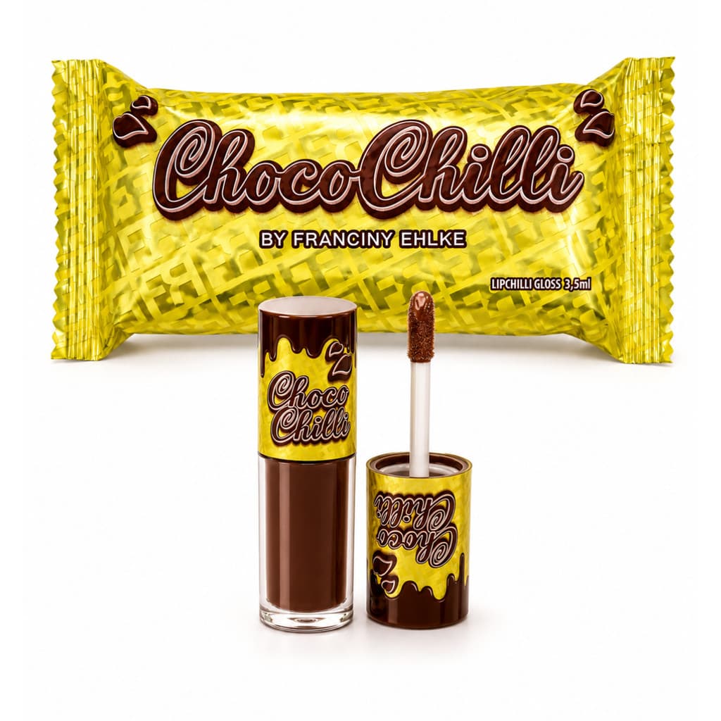 Gloss Labial Choco Chilli 3,5ml Brilho Sabor Chocolate