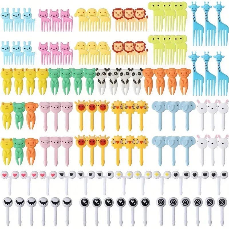 Garfos De Frutas Para Crianças Lancheira Melancia Mini Plástico Sobremesa Pastelaria Lanche Conjunto Pequeno Kawaii Bolo