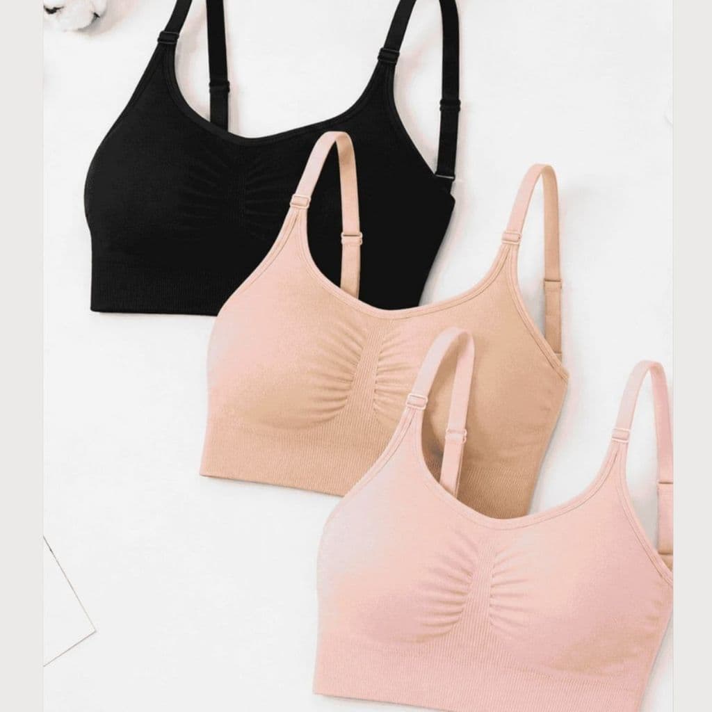 Kit 4 ou 2 TOP Fitness feminino, Alças finas e Ajustaveis,Bojo removivel e fecho traseiro Alta Sustentação.