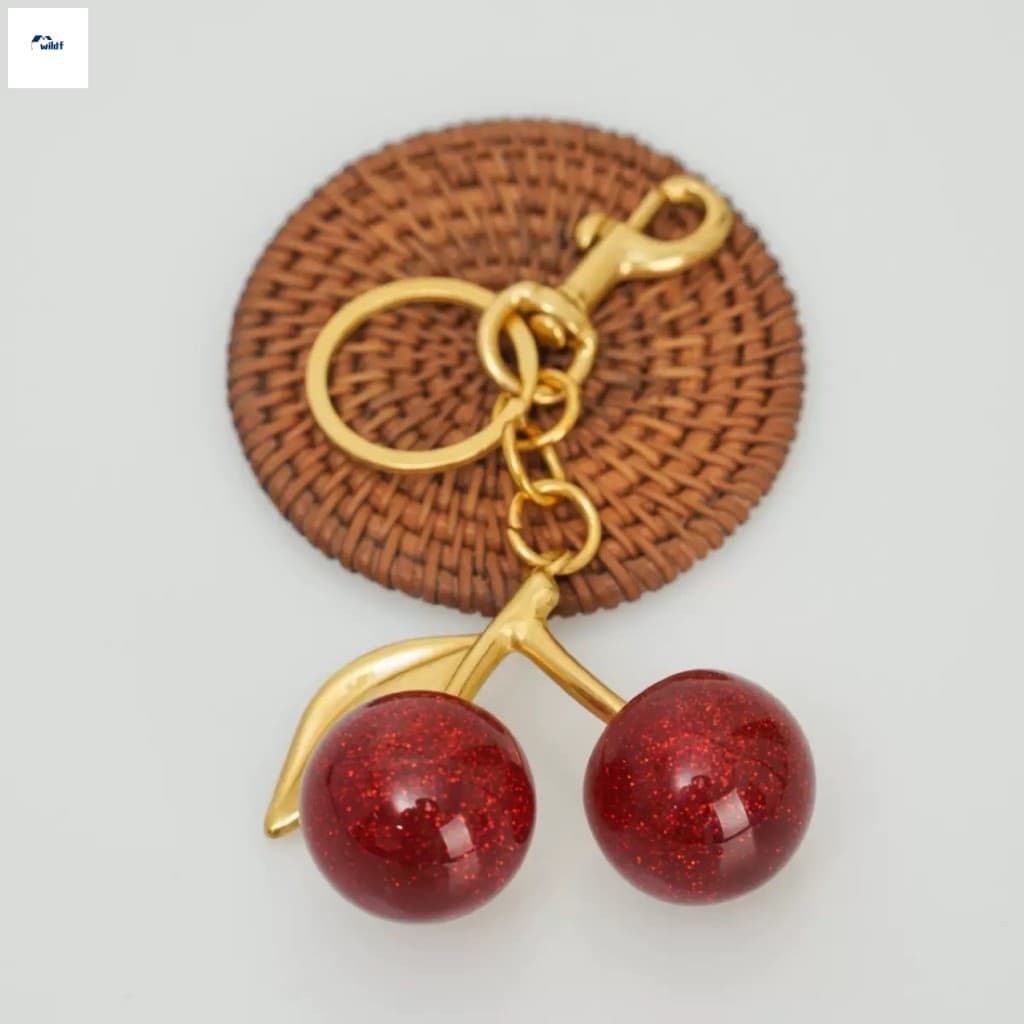 Chaveiro Cereja Chique Acessório De Bolsa Premium