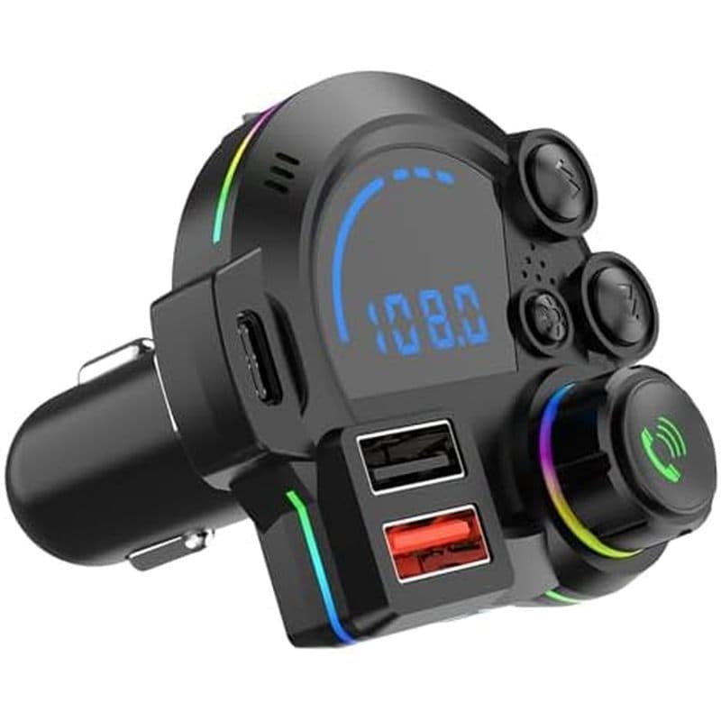 Adaptador De Carro USB-C Bluetooth 5.4 , Receptor De Áudio Sem Fio , Chamadas Mãos-Livres (Preto)