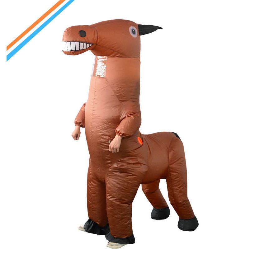 Fantasia Inflável de Cavalo para Homens, Traje Criativo de Centauro, Festa de Desenhos Animados, Role Play 4299