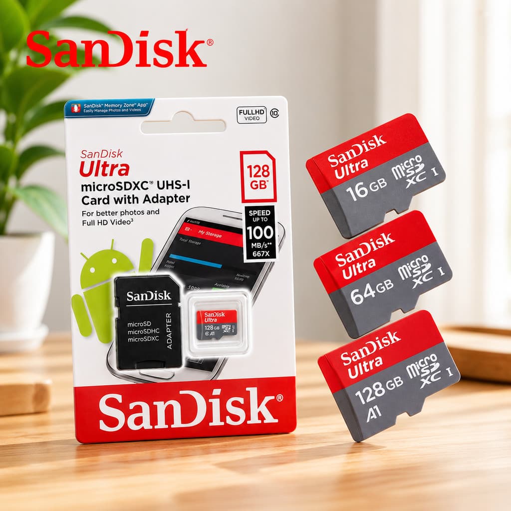 Cartão de Memória MicroSD Classe 10 A1 128GB 256GB 512GB para Celular Câmera Drone CFTV com Adaptador SD