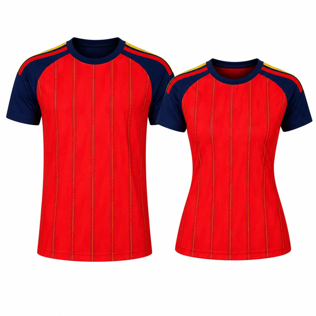 Camisa Vermelha Futebol Premium Dry Unissex Masculina Feminina Jogador Envio Rapido