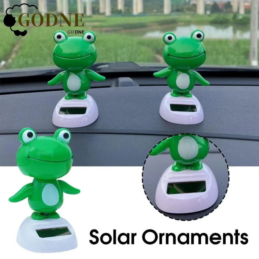 GODNESSFO 1 Peça Sapo De Cabeça Bobble , Ornamento De Painel Fofo De Plástico , Acessórios Exclusivos De Animais Engraça