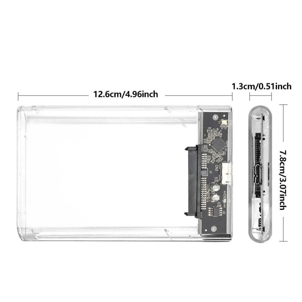 TIK Externo 2.5 Polegadas USB3.0 HDD Caso 5 Gbps Disco Rígido Gabinete De SATA SSD Armazenamento Para Laptop PC Preto Tr