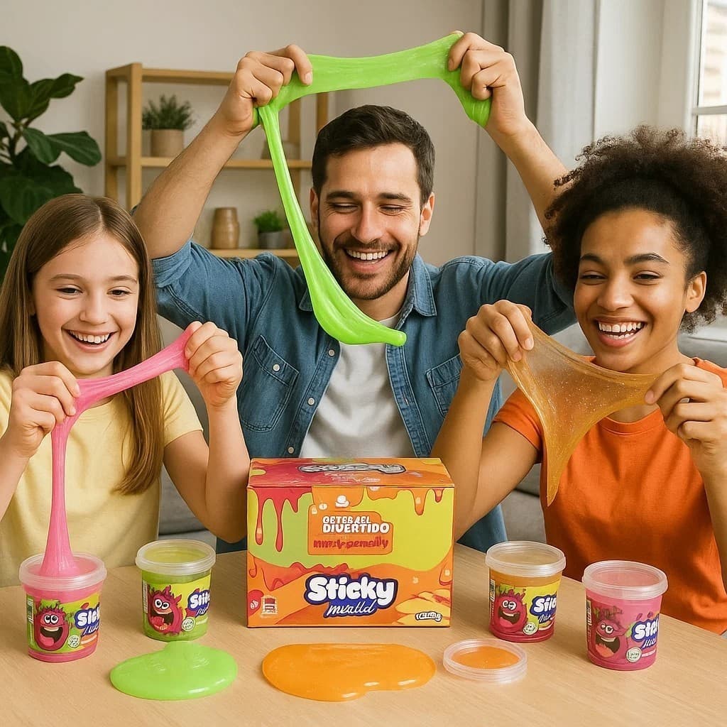 Slime Infantil Não Tóxica Geleca Colorida Massinha Brinquedo Antiestresse Crianças Presente Estica