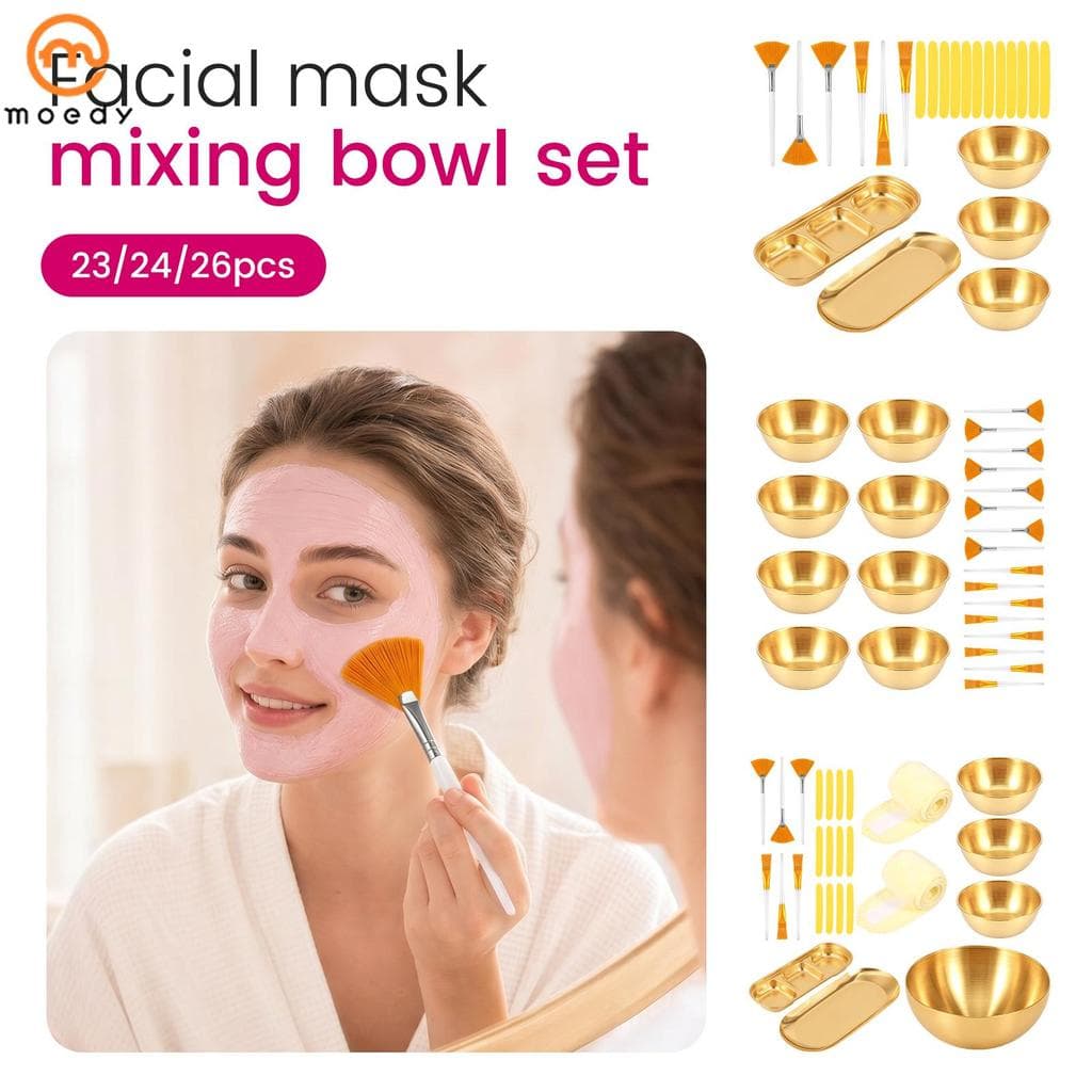 Conjunto De Suprimentos Faciais Para Esteticista , 23/24/26 Unidades , Incluindo Tigelas De Aço Inoxidável , Escovas De