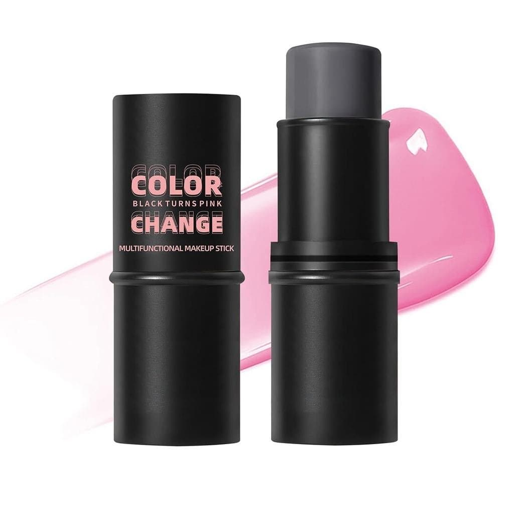 Blush que muda de cor, blush em para bochechas e lábios, blush em pasta, sem pó, alta pigmentação e hidrataç