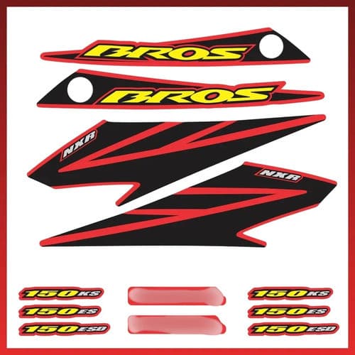 Kit Faixa Adesivo NXR Bros 150 2007 KS ES ESD Cores Variadas