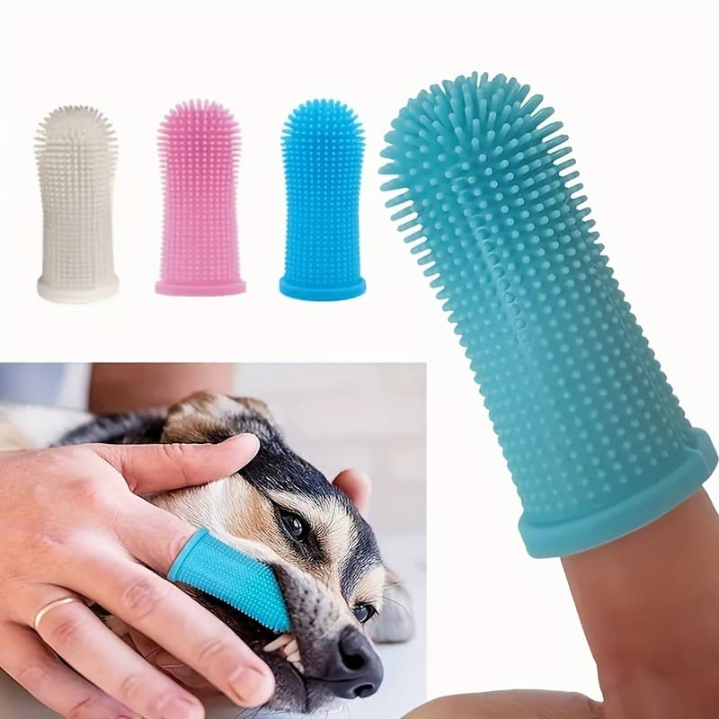 Escova de Dentes para Animais de Estimação para Gatos e Cães, Limpeza e Clareamento Oral