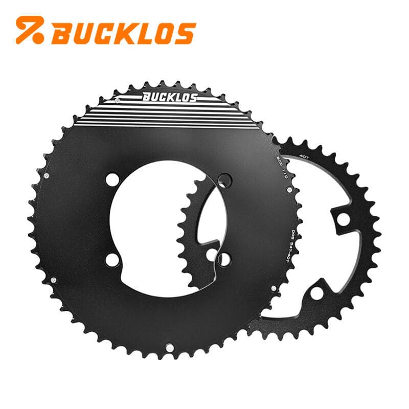 BUCKLOS 110BCD Coroa De Liga De Alumínio Roda Dentada Dupla Resistente Semi-Fechado Acessórios De Ciclismo