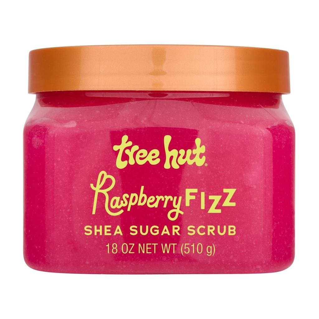 Esfoliante Corporal Tree Hut Raspberry Fizz Shea Sugar Scrub, Esfoliante, Hidratante e Nutritivo com Manteiga de Karité