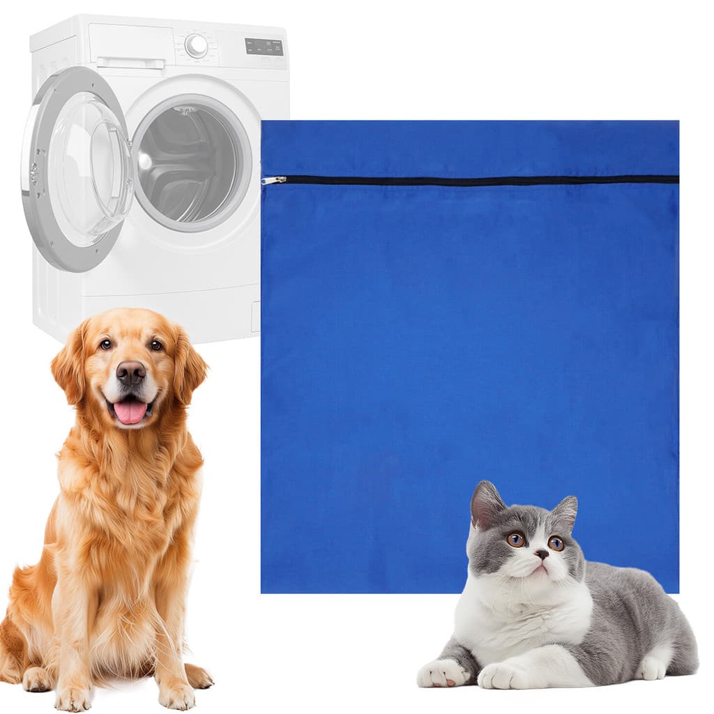 Llittlesunla1pcs Saco De Roupa Suja Para Animais De Estimação Com Zíper Armazenamento De Lavagem De Grande Capacidade Ro