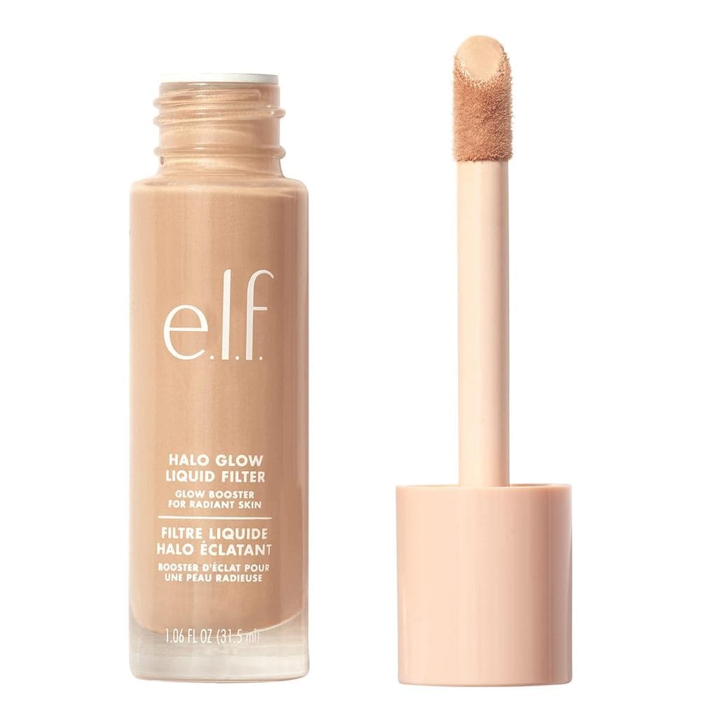e.l.f. HaloGlow Liquid Filter, Intensificador de Tez para um Visual Radiante, Efeito St-Focus, Enriquecido com Ácido Hia