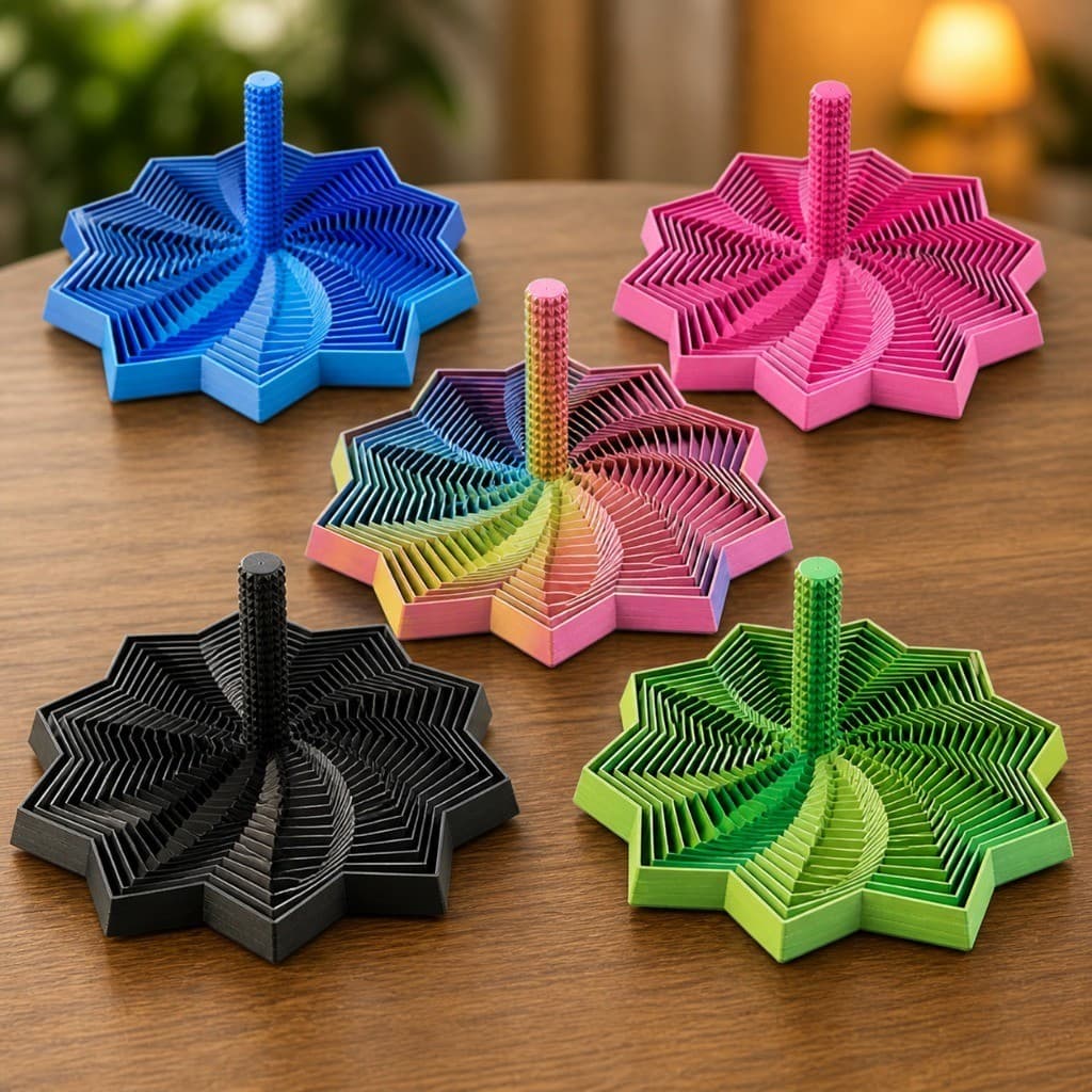 Estrela Sensorial 3D Expansível melhora Anti stres Relaxante Depressão Sensorial Rotativo