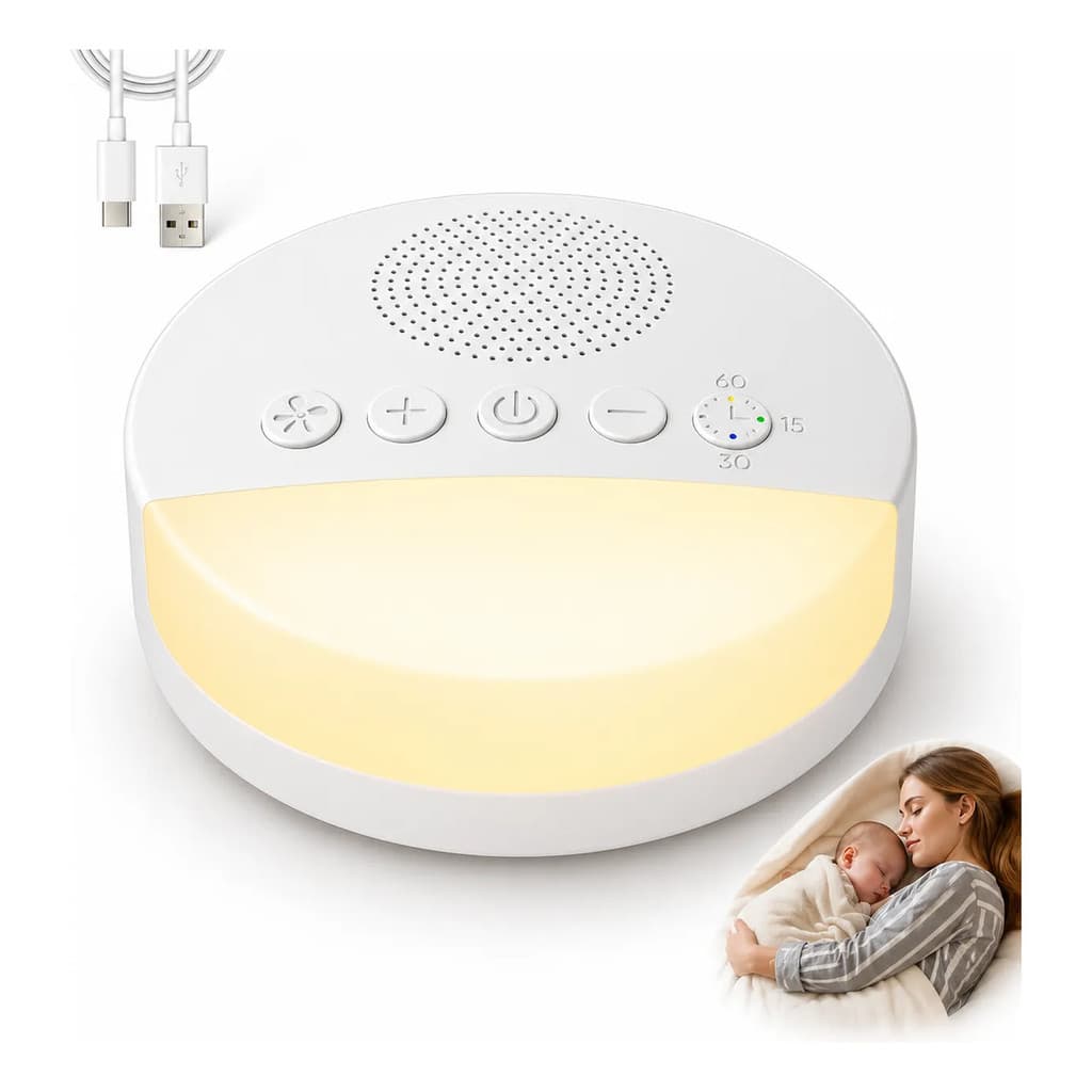 Ruido Branco Sleep Machine 20 Sons Luz Noturna