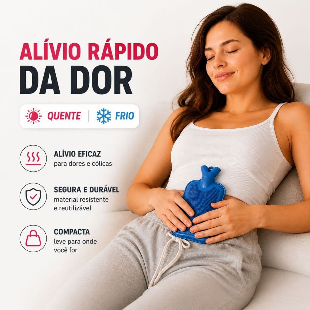 Bolsa Térmica De Água Quente Compressa Cólica Dor Muscular Pequena Flexível Compacta bolsa de gelo pequena para viagem
