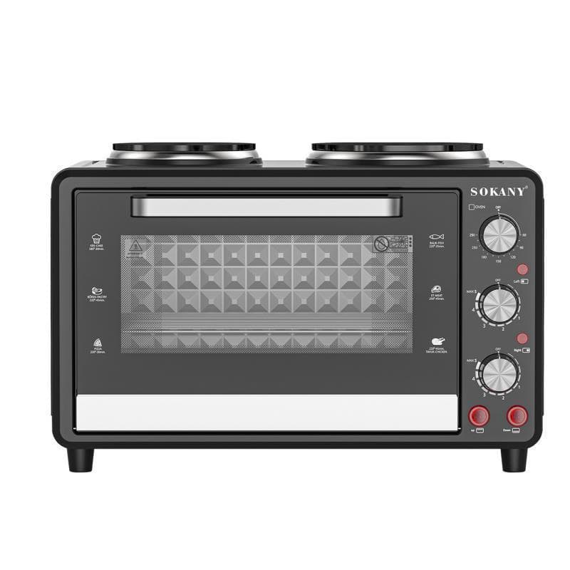 Forno elétrico doméstico padrão americano 110V 35L Forno de grande capacidade para assar ovo Tart Forno multifuncional