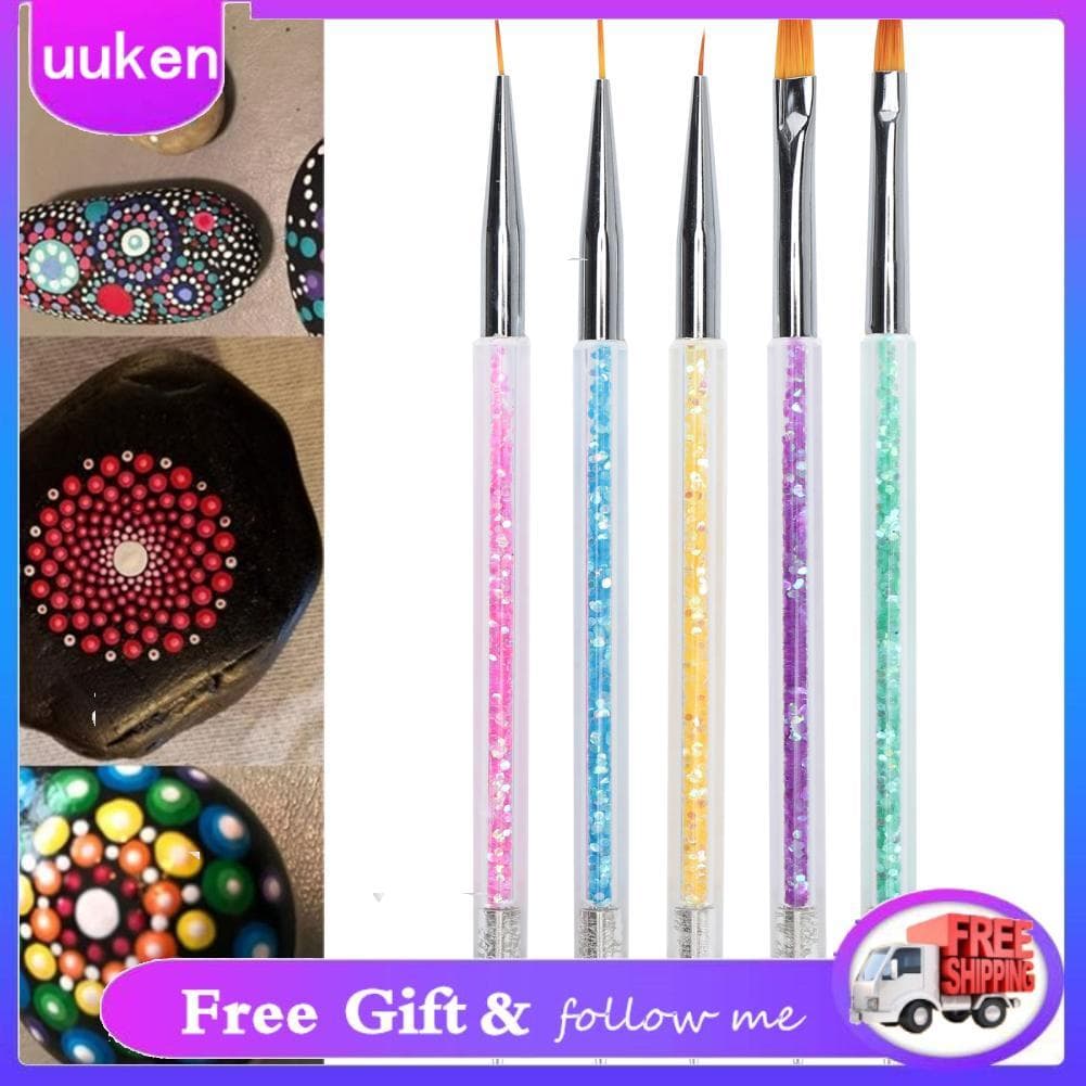 Uukendh Caneta pontilhadora para pintura de pincel de nail art profissional para forro