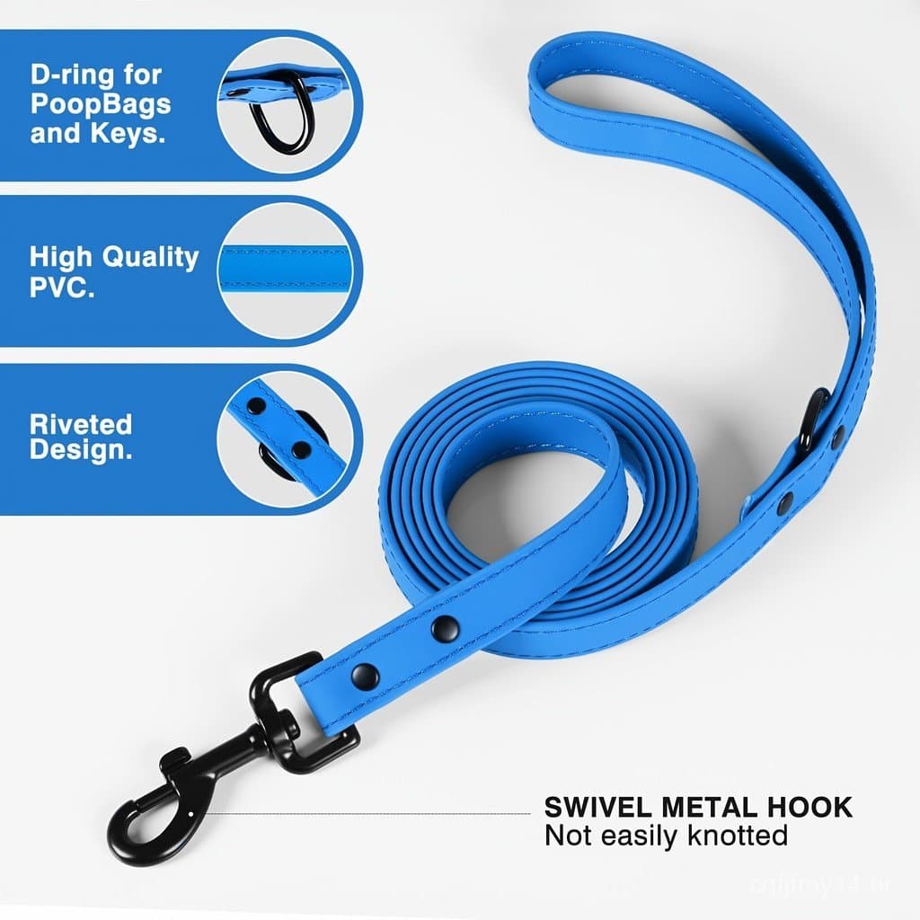 Uma Coleira para Cães Feita de Material PVC, Fácil de Limpar, com Textura Macia e Confortável, Sem Bateria 68QC