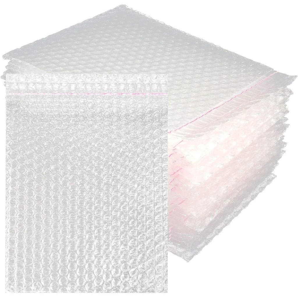7 envelopes transparentes com bolhas, 100 sacos com bolhas para mudanças, 8-1 pacotes de 4 sacos com bolhas de dupla cam