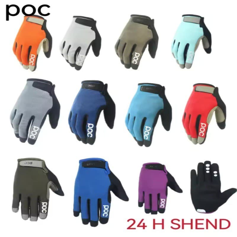Poc ciclismo quatro estações luvas 15 cores tela sensível ao toque respirável Downhill rua escalada enduro luvas modelo