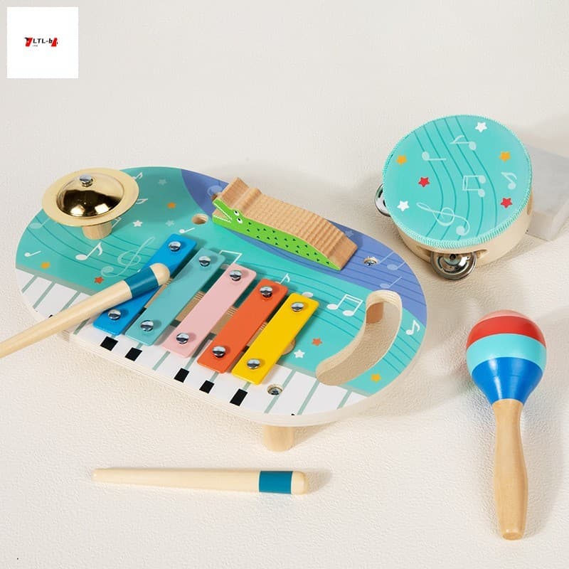 Instrumento De Percussão De Madeira-Brinquedo De Iluminação Musical Para Crianças Educação Infantil