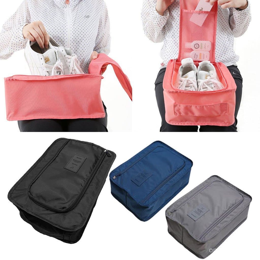 Novo Armazenamento De Viagem Portátil Tênis Saco À Prova Dwaterproof Água Respirável Único Dobrável Pequeno Sapato Organ