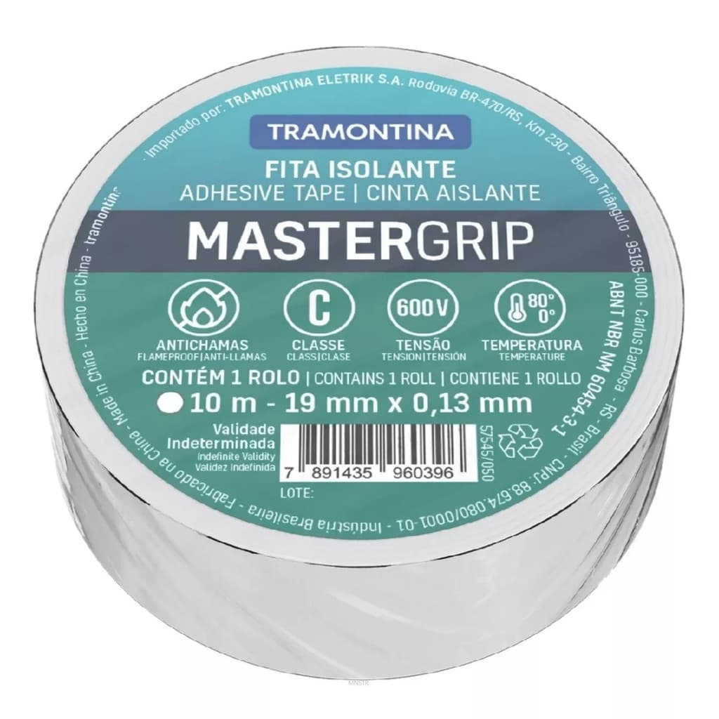 Fita Isolante Tramontina 10m Branca MasterGrip