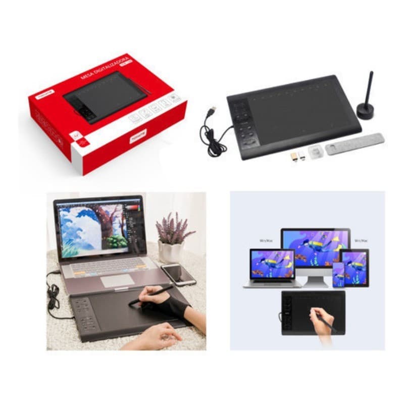 Mesa Digitalizadora Aikino 5080 Lpl Mtm-1106 Preto