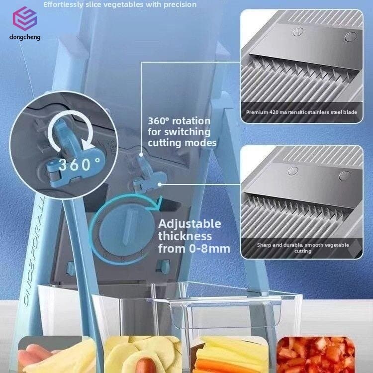 Fatiador De Vegetais Multifuncional-Ferramenta De Cozinha Para Preparação Eficiente De Alimentos Artefato Vegetal Tritur
