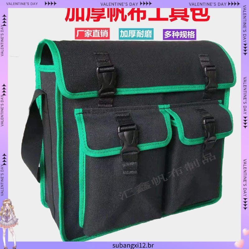 1467 Pessoas Louvor Bolsa de lona preta espessada forte resistente ao desgaste Kit de reparo de eletricista Kit de ferra