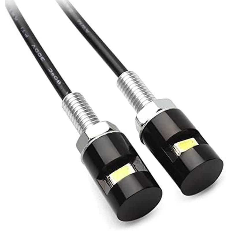 BACAR 2 Peças De Luz LED Branca Para Placa De Licença , Lâmpada De Parafuso De Etiqueta CNC 12V Motocicleta , Carro , Ca