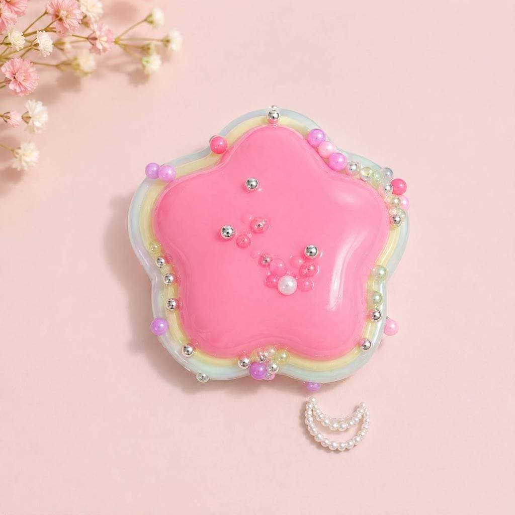 Squishy Kawaii Estrela Rosa Super Macio Antiestresse Fidget Toy para Apertar