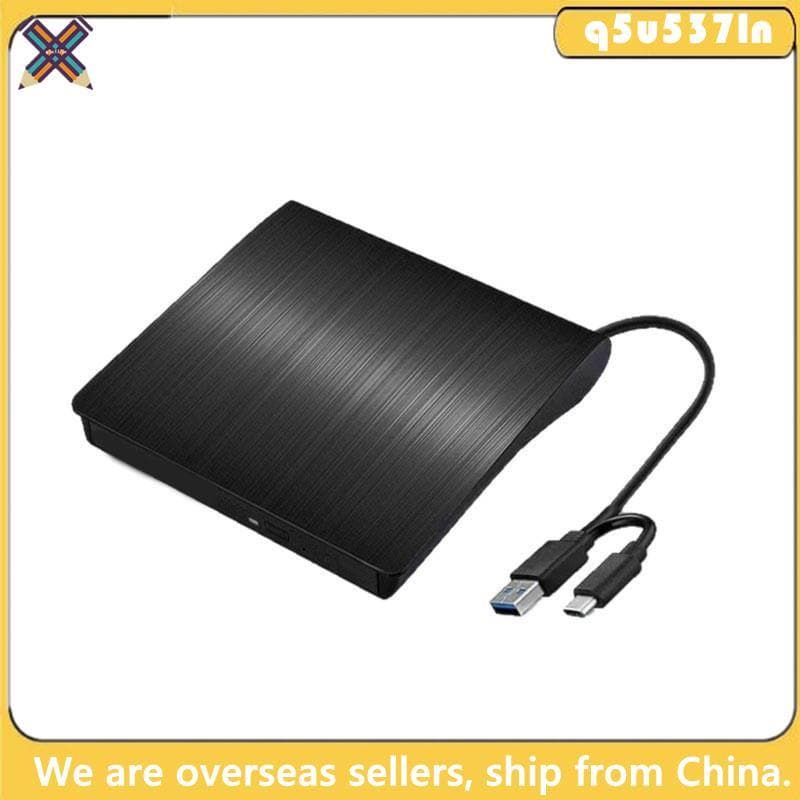 2 Em 1 USB3.0 TypeC Externo CD DVD Drive Fino Unidade Óptica-RW Queimador Leitor Bluray Player Para PC Desktop
