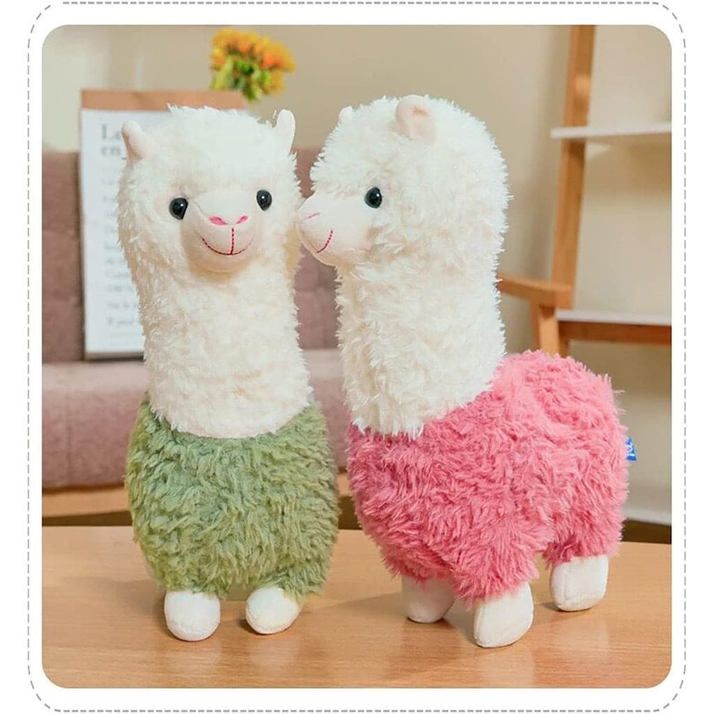 Pelúcia de Lhama Fofa, Brinquedo de Alpaca de Pelúcia de 9,8 polegadas para Meninas e Meninos, 2 Peças (Alpaca) NK46