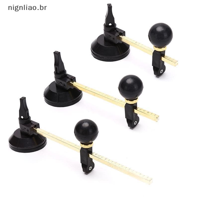 nignliao 1 Peça Cortador De Vidro Circular Profissional Com Alça Redonda Ferramenta De Ventosa BR
