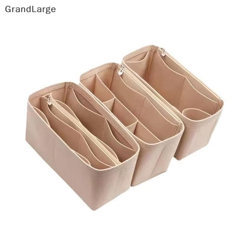 [GrandLarge] Organizador De Bolsa De Feltro , Modelador , Forro De Inserção , Modeladora Em Bolsas Para Liz Visetos Spee